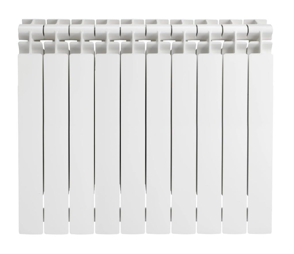 Radiador de Aluminio FERROLI Modelo XIAN 700N – 10 Elementos | Alta Emisión Térmica 1296 kcal/h, 700 mm, Conexión 1”, Calefacción por Agua, Blanco RAL 9010