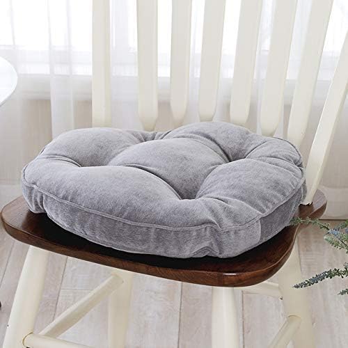HZJYD Comfortable cushion Corduroy Round Chair Seat Cushion Home Office Decorative Pillow Cushion For Sofa Car Seat Plush Seat Cushion Coussin (Color : Yuan Hui)