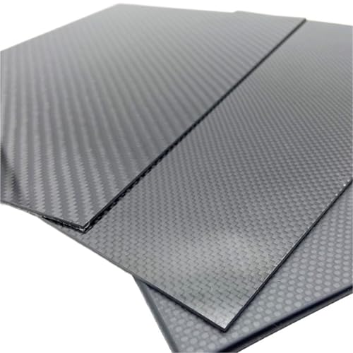 600x500mm Full 3K Carbon Fiber Sheet Plate High Strength Carbon Board Panel Thickness 0.5mm 1mm 1.5mm 2mm 2.5mm 3mm 4mm 5mm 3k Carbon Fiber(2.5mm Matte Twill)