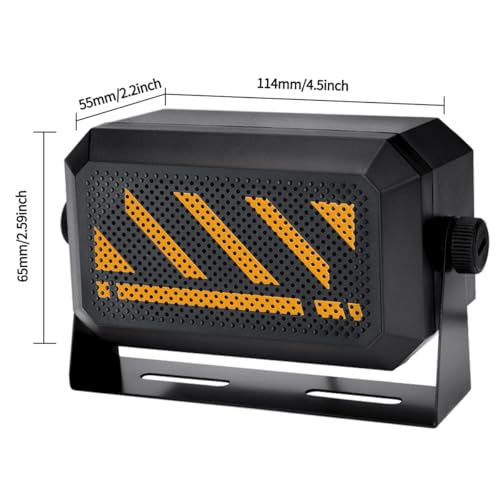 AIRITON Rectangular External Communications Speaker/CB Radio Speaker for Ham Radio, External Scanners for All 3.5mm Audio Plug Mobile Radios and CB Radios