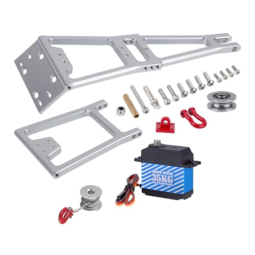 AMK 1/10 Scale RC Truck and Tow Build Kit Updates, Winch Double Stent Rescue Truck Tow Crane Arm Wre