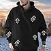 Lytiarul Men's Goth Graphic Hoodies Grunge Hooded Sweatshirt Baggy Vintage Fleece Hoodie Retro Pullover Streetwear Casual Top(Black,2XL)