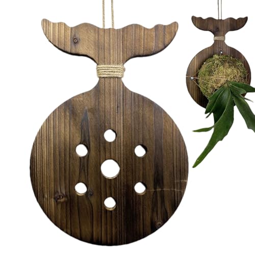 Generisch Soporte de pared para helecho de asta de ciervo | Soporte para tabla de plantación para platycerium – Ahorro de espacio decoración de jardín para casa, oficina, balcón