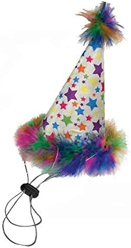 Huxley & Kent Pet Party Hat for Dogs & Cats - Fun Birthday Hat with SnugFit Adjustable Straps - Comfy Pet Costume Accessory for Parties, Gotcha Days & Celebrations - Superstar, Small