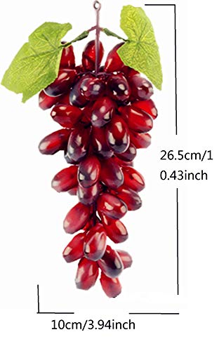 Image of Ulalaza 60Pcs Fake Large Long Raisins Purple Artificial Fruits Model Lifelike Home House Kitchen Party Decoration Desk Ornament