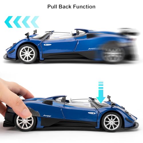 Modelo de Auto Pagani Zonda HP 1:24 Azul miniatura 2