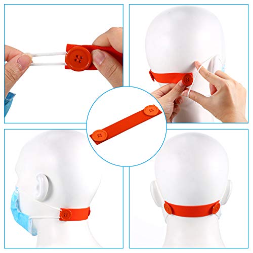 willbond 10 pieces mask elastic strap face covering extension hook face covering ear strap extension protectormulticolor