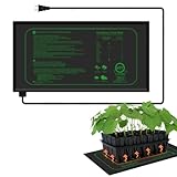 Higoro Seedling Heat Mat for Seed Starting, 10' x 20.75' 21W Waterproof Heating Pad for Indoor Tray Plants,Safe & Durable Warm Mats for Hydroponics Germination