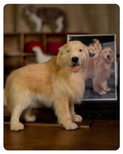Custom Pets Portrait for Pets Lovers, 3D Custom Needle Felted Dog Cat Replica, Handmade Cat Dog Memorial Loss Gift (Full Body)