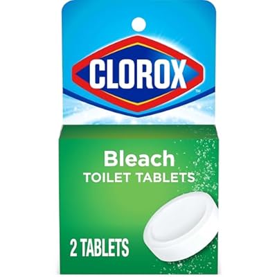 Clorox Ultra Clean Toilet Tablets Bleach 2 Count, 3.5 Ounces Each (Package May Vary)