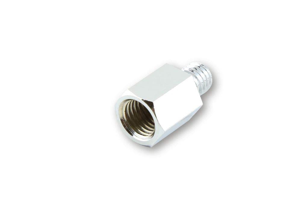 Adapter chrom, von Loch M10 re. auf Bolzen M8 re. : Amazon.de 