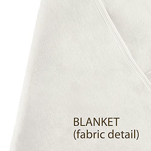 Lillian Rose Newborn Baby Christening Set, Romper, Cap, Bib and Blanket, Off White4