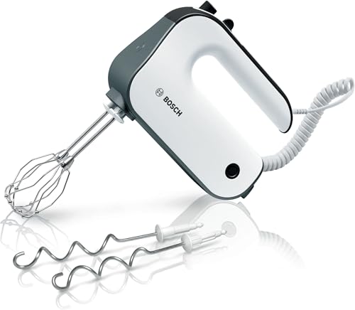 Bosch Sbattitore Elettrico MFQ49300, 850W, 5 Livelli di Velocità, Leggero e Impugnatura Comoda e...