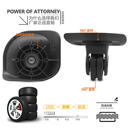 Replacement Luggage Wheel Repair Suitcase Bag Parts Spinner Wheels Casters for Travel Customs Box A-38-YF3
