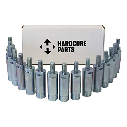 Set Of 16 High Performance Stud Wheel Spacers 5" (2.5" Per Side) Universally For Atv Utv & Golf Cart With M12-1.25 Threads - Fits Yamaha Golf Cart Wolverine Viking Kawasaki Mule Teryx Krx #TOP2