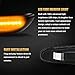 D-Lumina Sequential Amber LED Side Marker Lights Turn Signal Lamp Assembly for BMW E90 E91 E92 E93 E46 E53 E60 E61 X3 E83 X1 E84 E81 E82 E87 E88 Side Marker, Smoked Lens Side marker Light, Pack of 2