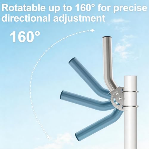 Image of Antenna Mount, 11 inch Adjustable J Pole Mounting Bracket Kit for Outdoor Wireless Bridge, CPE, Access Point, Weather Station, WiFi Extender, TV Antenna, Wall or Pole Mounted Outdoor Antenna Pole Mount