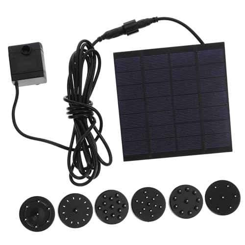 VICASKY Solar Power Fountain Pump for Garden Aquarium and Pool Submersible Water Pump with Rate Easy Installation with Suction Cups Energy Saving Black Design