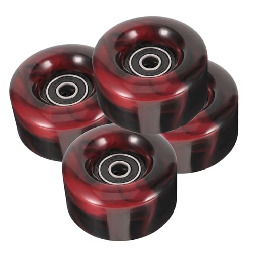 POPETPOP Roller Skates Wheel Kit 4 5832 Wheels with Pu Material Ideal for Daily Practice Recreational Artistic Skating Easy to Install Maintain