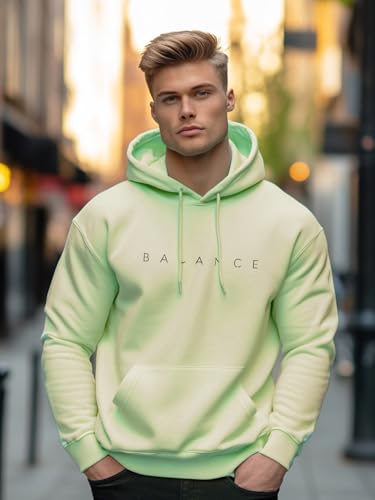 Image of Nobero Printed Hoodies for Man | 280 GSM Rich Cotton Fleece Hooded Full Sleeve Sweatshirt for Man | Stylish Casual Wear Winter Hoodies for Men
