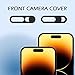 EYSOFT Front Camera Cover,Webcam Cover Compatible for Phone 14Pro/14 Pro Max/15/15Plus/15Pro/15Pro Max/16/16Plus/16Pro/16Pro Max,Protect Privacy and Security,Not Affect Face ID, 2 Pack-Black