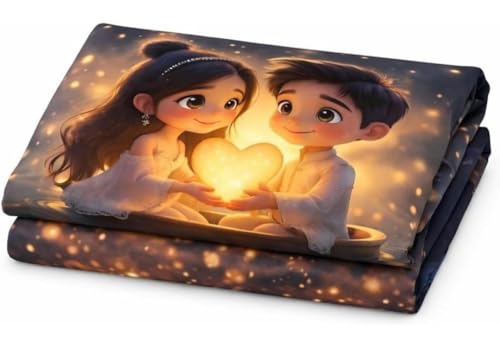 Image of RUMPS 3D Digital Printed Double Bedsheet Flat | Premium Knitted Cotton MicroFabric 90x100 Inch Bed Sheet with 2 Pillow Covers, Cute Cartoon Blue Bird (7D Digital bedheet 04)