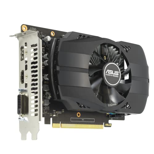 Image of ASUS Phoenix NVIDIA GeForce GTX 1650 OC Edition Gaming Graphics Card (PCIe 3.0, 4GB GDDR6 Memory, HDMI 2.0, DisplayPort 1.4a, DVI-D, Dual Ball Fan Bearings, Auto-Extreme)