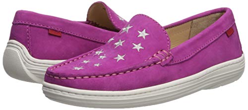 Marc Joseph New York Unisex Leather Driver With Gold Star Detail Loafer, Pink Nubuck, 1 M Us Little Kid #TOP6