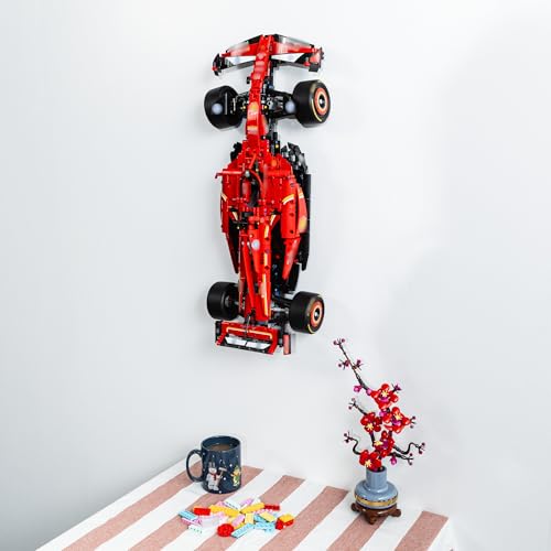 Image of Wall Mount Bracket Compatible With Lego Technic Ferrari SF-24 42207 - Securely Display Your Car - Lego Set NOT Included