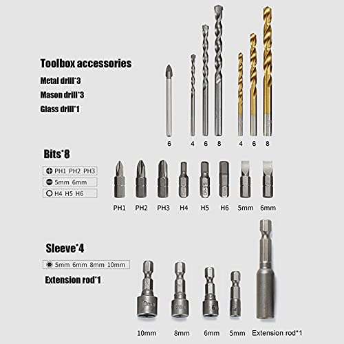 YAMIA1115 Werkzeugkasten-Set Haushalt Tägliche Elektriker-Wartungswerkzeuge Multifunktionale KombinationAuto-Reparatur… – Bild 7