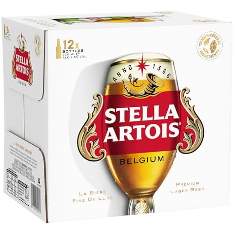 Stella Artois Premium Lager Beer, 12 Bottles Cover