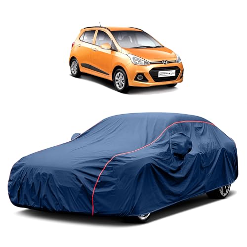 Image of Heavy-Duty Car Cover for Compatible with Hyundai Grand I10 (2013 to 2025 All Models) Deluxe Car Protection Cover ? Waterproof & UV-Resistant All-Season Exterior Protection