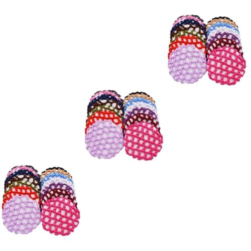 DRESSOOS 42 Piezas bolsa de red invisible para el cabello redecillas para mujer cubierta de bollo de ballet coleteros para mujer peluca neto redecilla de profesión redecilla de mujer tela