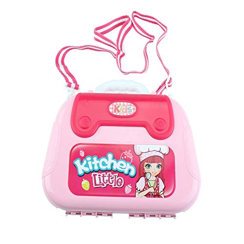 Image of Zest 4 Toyz Plastic Kitchen Set for Kids Girls Pretend Play Toys Portable Suitcase Cooking Set Early Educational Toys Kitchen Set 27 Pieces