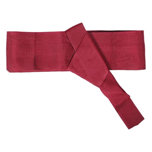 LUOZZY Men's Traditional Japanese Kimono Belt in Red - Elegant Comfortable for Festivals Parties Daily Wear