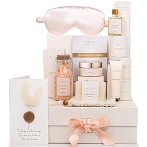 Birthday Pamper Gifts for Women – Luxury Hamper Spa Bath Set Gifts for Her – Ladies Box Gift Ideas for Christmas, Anniversary, Valentines, Mother’s Day, Self Care Relaxation (Standard)