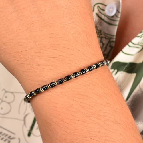 Pulsera MetShine de Obsidiana y Hematita para Hombre miniatura 4
