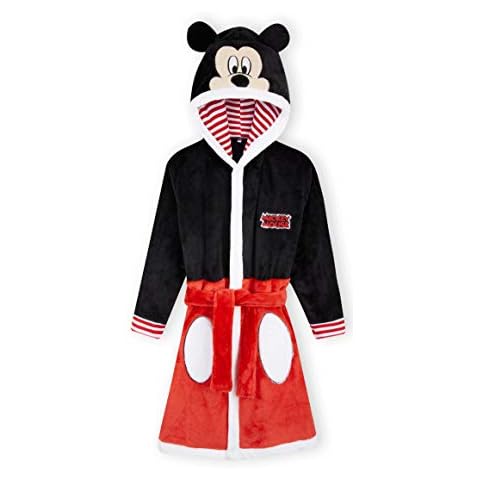 Disney Bata Casa Niño de Forro Polar con Mickey y Minnie Mouse Stitch Tiger y Rey León 18 Meses - 14 Años Cover