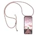 Produktbild EAZY CASE Handykette kompatibel mit Huawei P Smart (2019) Handyhülle mit Umhängeband, Handykordel mit Schutzhülle, Silikonhülle, Hülle mit Band, Stylische Kette mit Hülle für Smartphone, Rosé-Gold