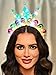 GENBREE Light Up Birthday Crown Headband Happy Birthday Hats Party Festival Hair Accessories for Women (1-Multicolor, One Size)