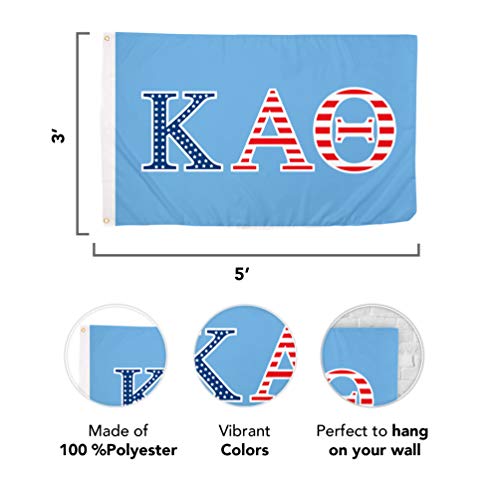 Desert Cactus Kappa Alpha Theta Usa Letter Sorority Flag Greek Banner Large 3 Feet X 5 Feet Sign Decor (Flag - Usa) #TOP1