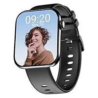 CrossBeats Spectra max Super Retina AMOLED Always on Display Smart Watch, 1.81 Inch 368*448 Resolution Smartwatch, AI ENC BT Calling, Crown Controls, 250+ Watch Faces, 150+ Sports Modes-Black