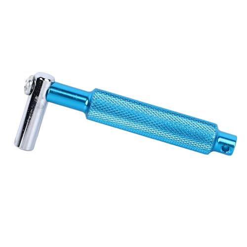 Alomejor Clé de Batterie, clé à Tambour Moletée, Outil de D'accordeur de Batterie Universel en Métal avec Conception de Dents pour L'accordage de, électronique (WE23 Bleu)