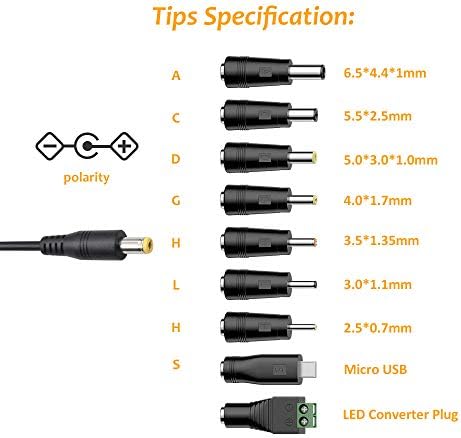 Zolt 34W Universal Multi Voltage Power Adapter 3V 4.5V 5V 6V 7.5V 9V 12V 1A 2A Power Supply AC to DC Universal Adaptor for Household Electronics with 5V 2A USB Port, 2000mA Max