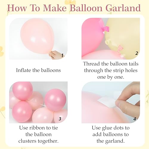 Image of Balloon Garland Kit, Party Decoration Set (Pink)