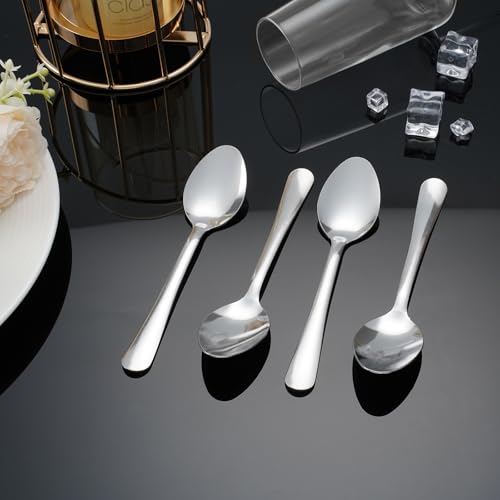 Image of 36 PCS Dinner Spoons Set - Windsor Stainless Steel Dinner Spoon 7.1 Inch with Dishwasher Safe Dessert Spoons,Metal Dessert Spoon, Silverware for Home,Kitchen or Restaurant