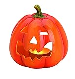 MC Trend Schaurig schöne Herbstdeko Kürbis Windlicht aus Ton Halloween Deko Herbst NEU VERPACKT