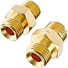 Hromee Welding Hose Coupler Adapter Set 3/16 and 1/4'' fitting 9/16-18 LH&RH for Oxygen Acetylene Twin Hose
