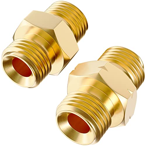 Image of Hromee Welding Hose Coupler Adapter Set 3 /16 inch and 1 /4'' fitting 9 /16 inch-18 LH&RH for Oxygen Acetylene Twin Hose