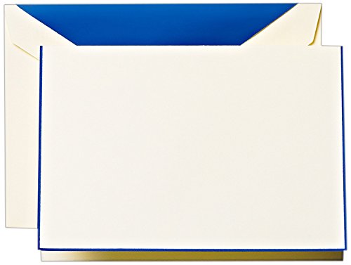 Regent Note Crane & Co écru doublure bleu dites adieu aux papiers fins qui percent avec l'encre